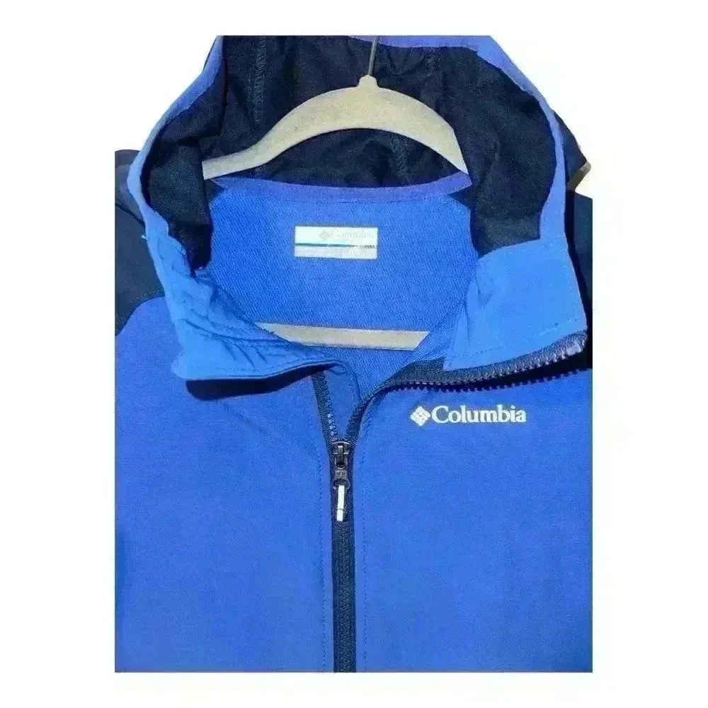 Columbia Heather Canyon Boys Blue‎ Softshell Jacket, Medium 10/12 - Picture 3 of 5